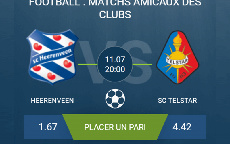 Pronostic Heerenveen-SC Telstar