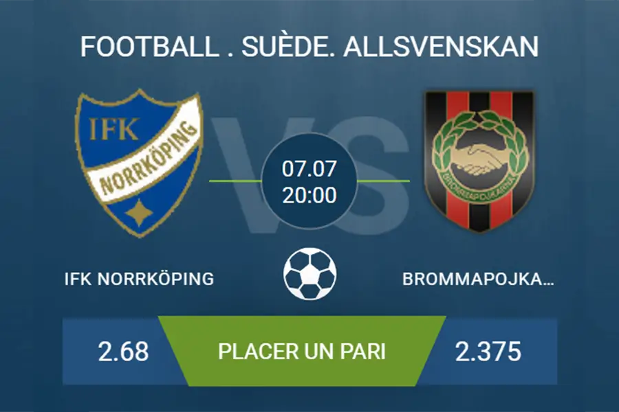 pronostic IFK Norrköping – Brommapojkarna