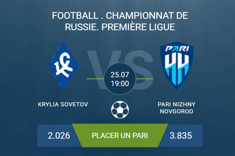 Pronostic Krylia Sovetov – Pari с Novgorod