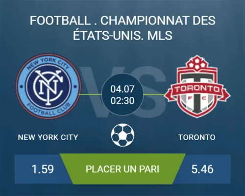 pronostic New York City-Toronto