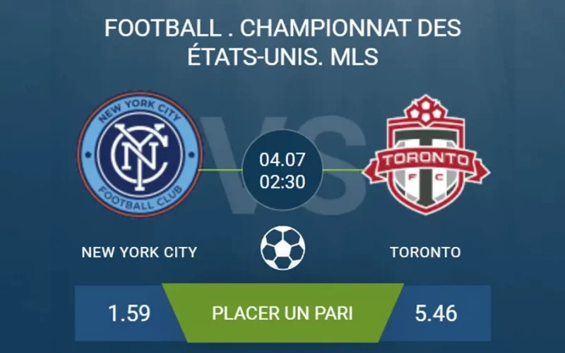 pronostic New York City-Toronto