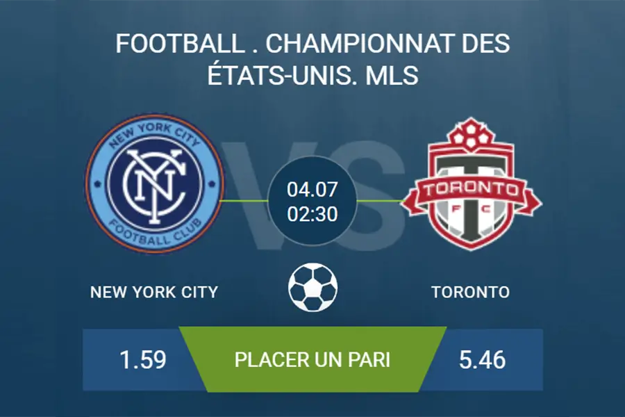 pronostic New York City-Toronto