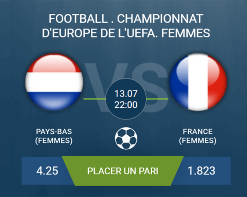 Pronostic Pays-Bas Femmes - France Femmes