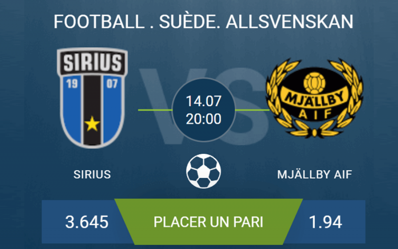 pronostic Sirius-Mjällby AIF