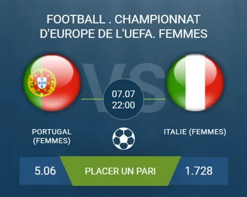 pronostic Portugal (Femmes) – Italie (Femmes)