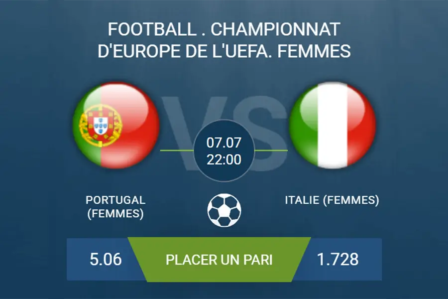 pronostic Portugal (Femmes) – Italie (Femmes)