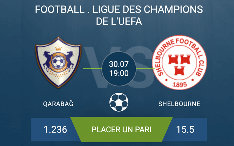 Pronostic Qarabağ – Shelbourne