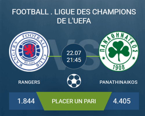Pronostic Rangers – Panathinaikos
