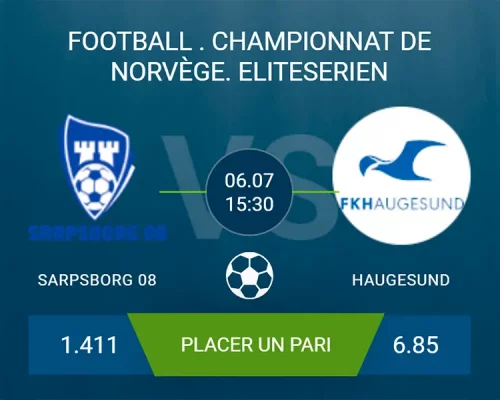pronostic Sarpsborg 08 – Haugesund