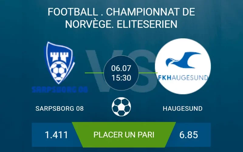pronostic Sarpsborg 08 – Haugesund
