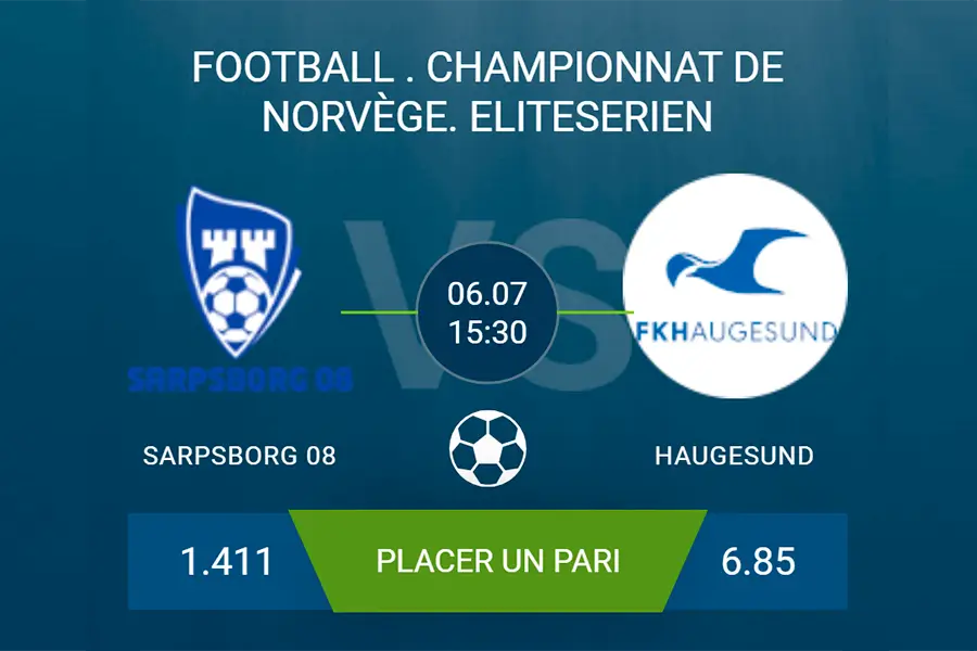 pronostic Sarpsborg 08 – Haugesund