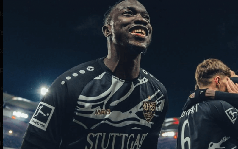 Silas Katompa lors d’un match avec Stuttgart