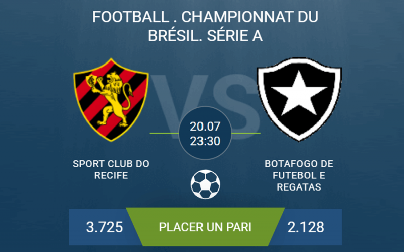 pronostic Sport Club do Recife – Botafogo
