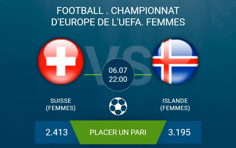 pronostic Suisse (Femmes) – Islande (Femmes)