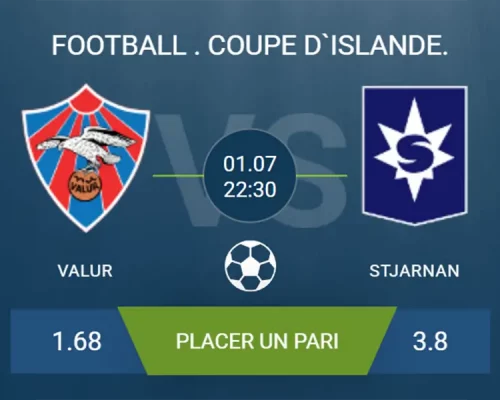 Pronostic Valur–Stjarnan