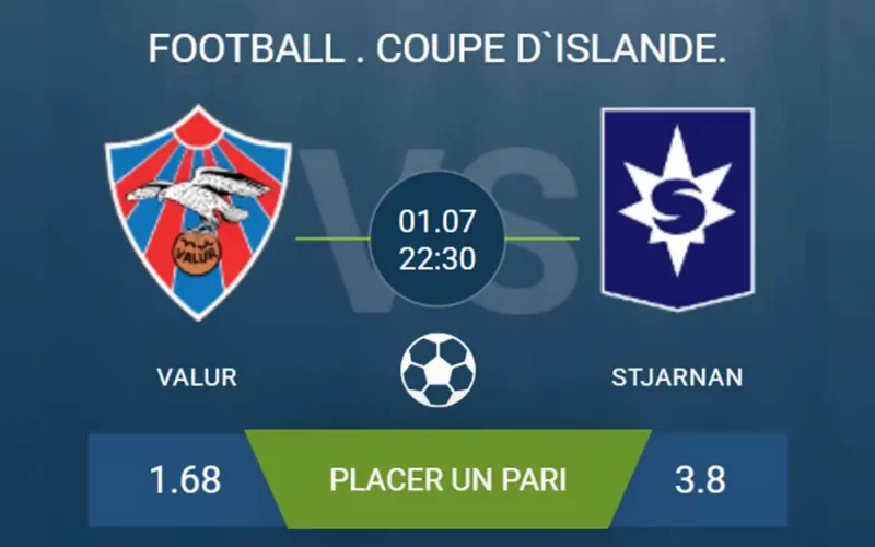 Pronostic Valur–Stjarnan
