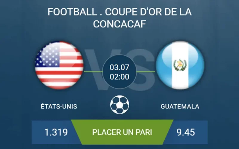 pronostic États-Unis Guatemala