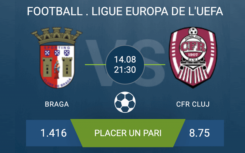 Pronostic Braga – CFR Cluj