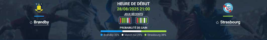 Pronostic Brøndby–Strasbourg