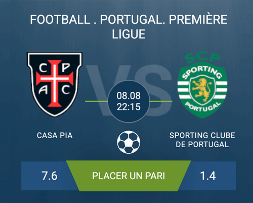 Pronostic Casa Pia-Sporting Clube de Portugal