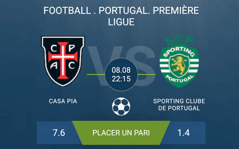 Pronostic Casa Pia-Sporting Clube de Portugal