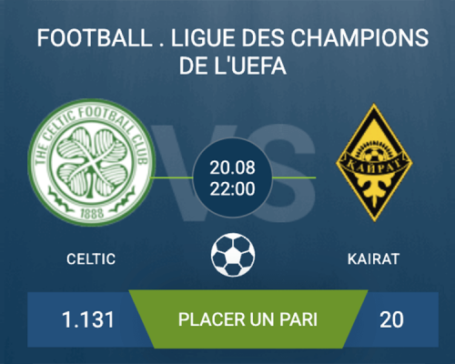 Pronostic Celtic-Kairat