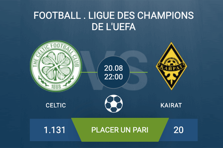 Pronostic Celtic-Kairat