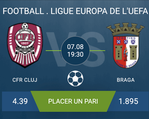 Pronostic CFR Cluj-Braga