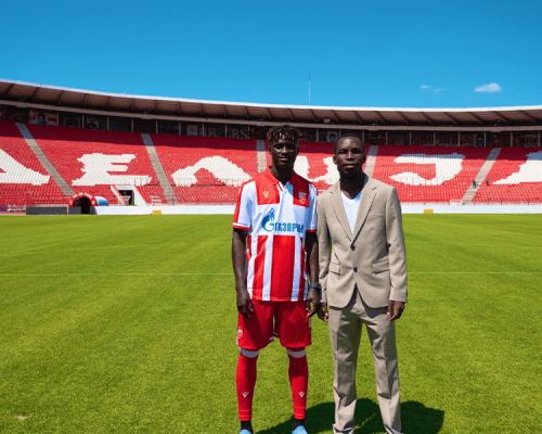 Jean Kross Kan et Christ Yoan Bouabré lors de leur essai au FK DAC Dunajská Streda