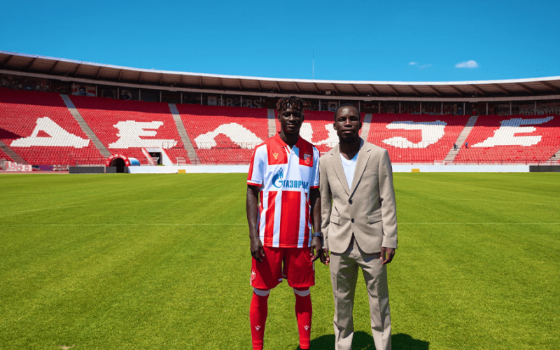 Jean Kross Kan et Christ Yoan Bouabré lors de leur essai au FK DAC Dunajská Streda