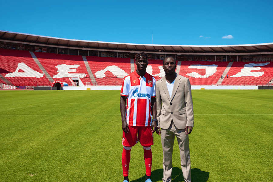 Jean Kross Kan et Christ Yoan Bouabré lors de leur essai au FK DAC Dunajská Streda
