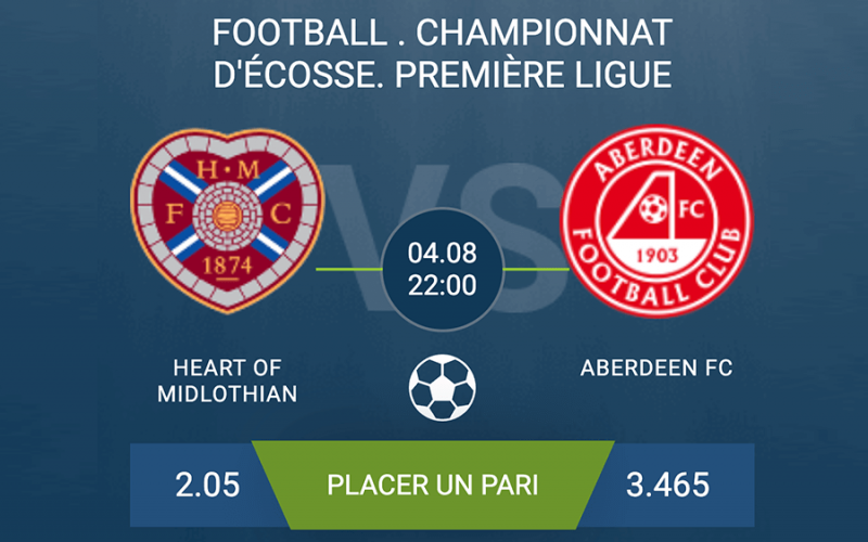 Pronostic Heart of Midlothian-Aberdeen FC
