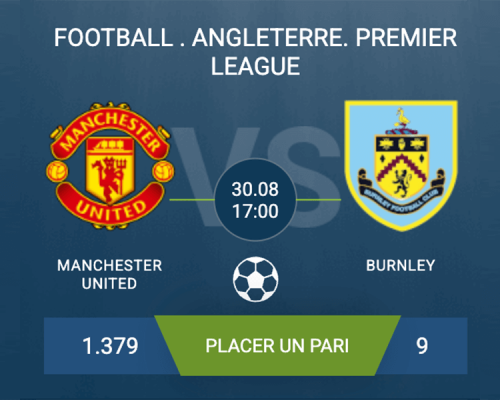Pronostic Manchester United–Burnley