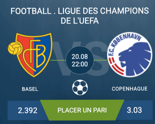 Pronostic Basel-Copenhague