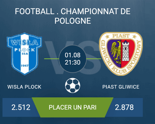 Pronostic Wisla Plock – Piast Gliwice