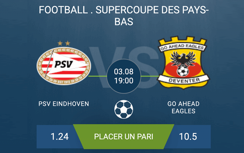 Pronostic PSV Eindhoven-Go Ahead Eagles