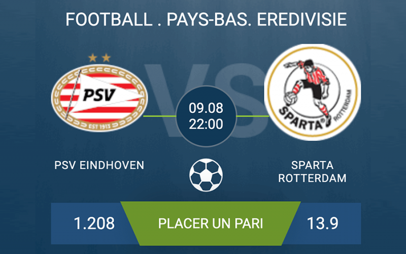 Pronostic PSV Eindhoven-Sparta Rotterdam
