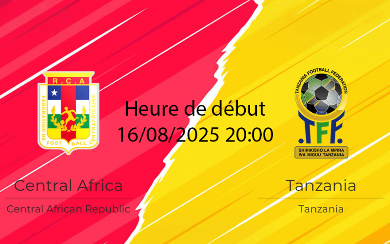 Pronostic République Centrafricaine–Tanzanie