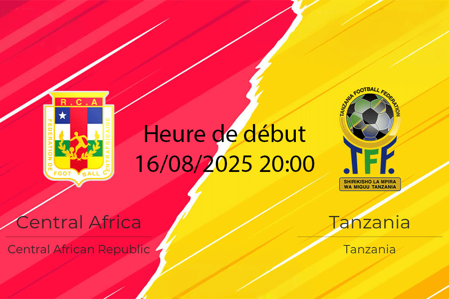 Pronostic République Centrafricaine–Tanzanie