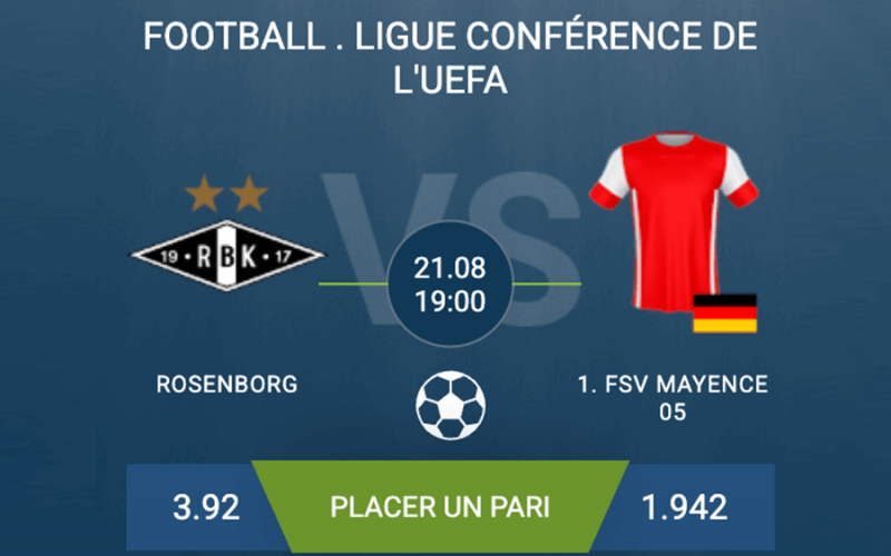 Pronostic Rosenborg–Mainz 05