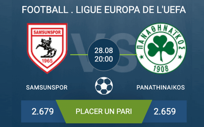 Pronostic Samsunspor – Panathinaikos