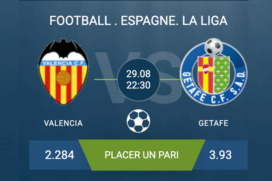 Pronostic Valencia–Getafe