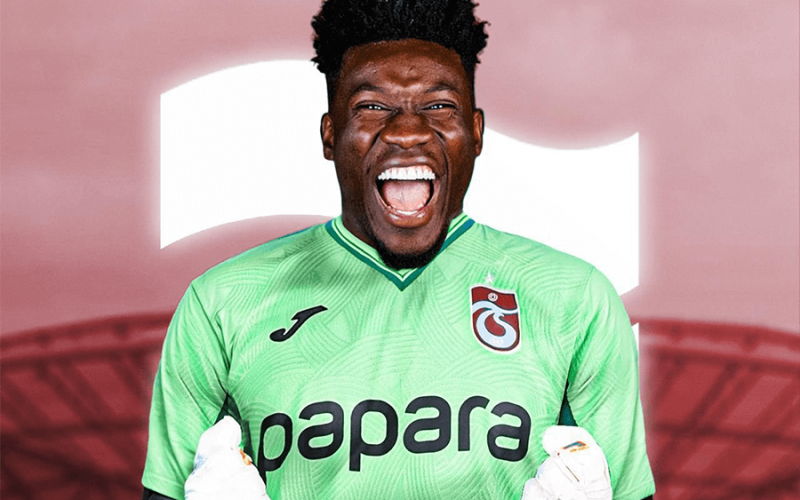 Mercato: André Onana portera les couleurs de Trabzonspor