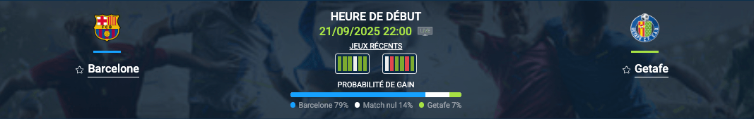 Pronostic Barcelone-Getafe