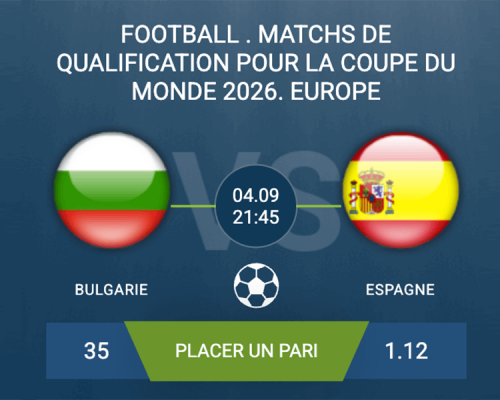 Pronostic Bulgarie–Espagne
