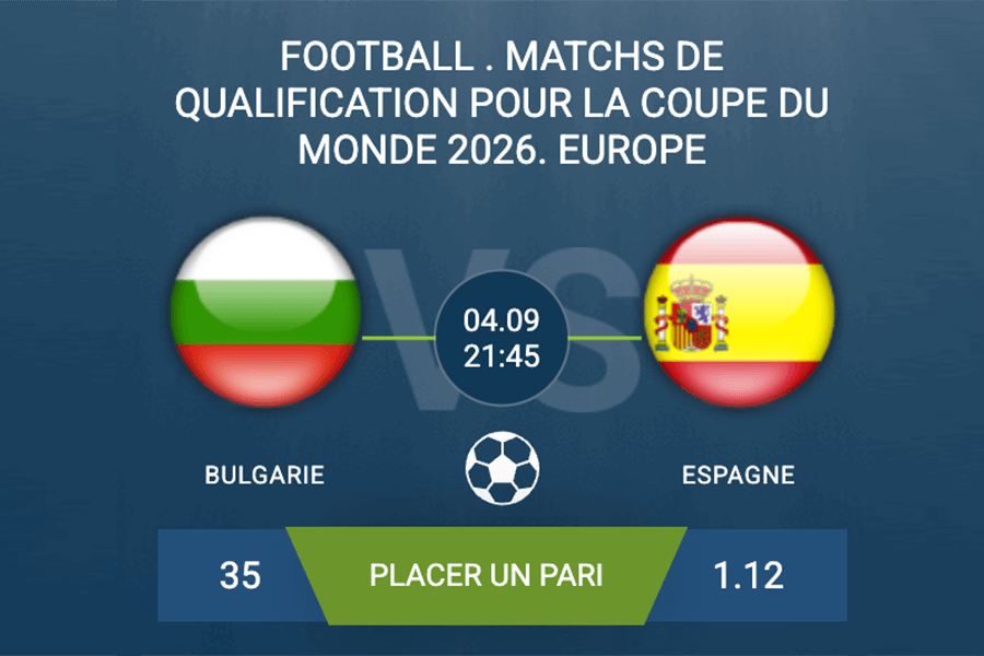 Pronostic Bulgarie–Espagne
