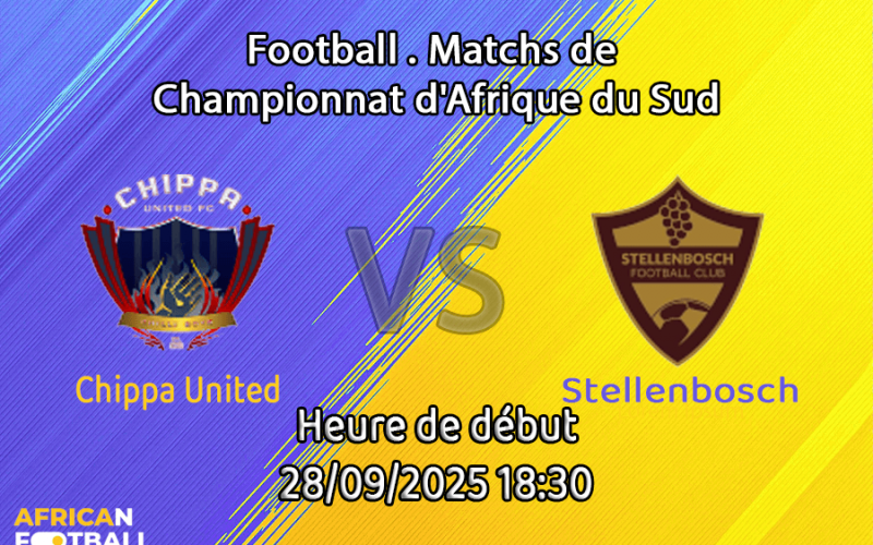 Pronostic Chippa United – Stellenbosch