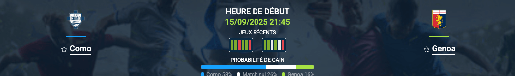 Pronostic Como-Genoa