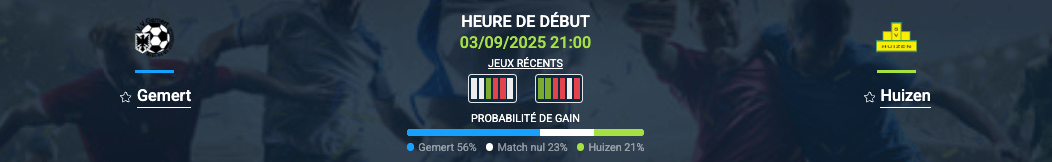 Pronostic Gemert–Huizen
