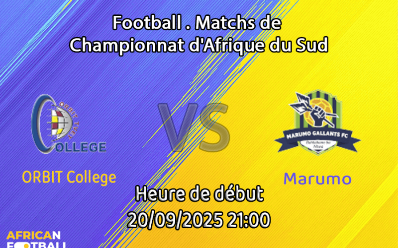 Pronostic ORBIT College-Marumo Gallants